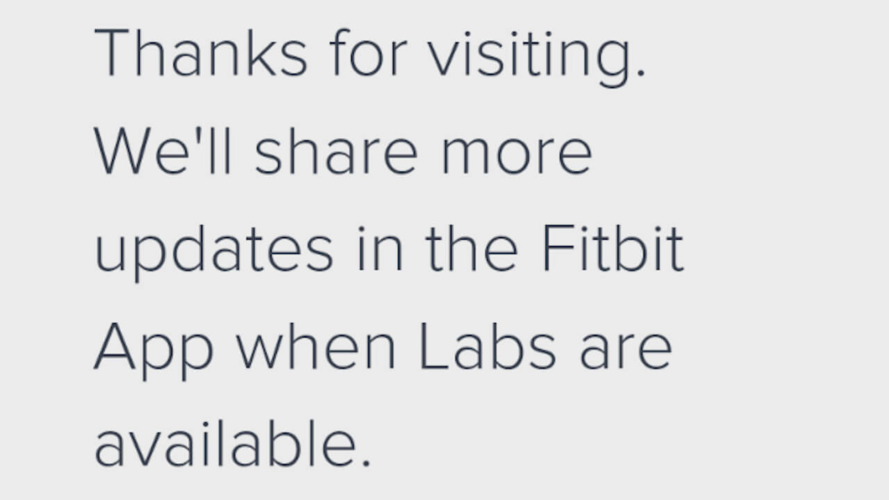 Fitbit Labs