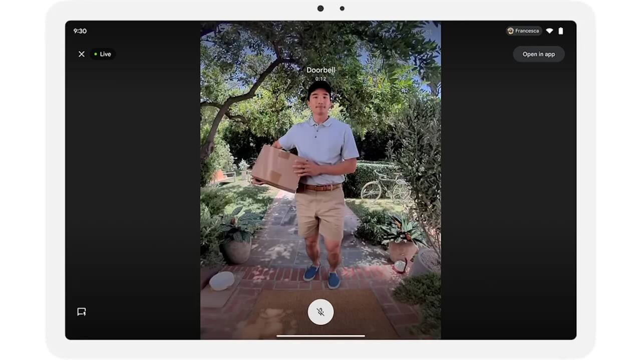 Feature Drop！Pixel Tablet「Nest Doorbell」呼出し対応