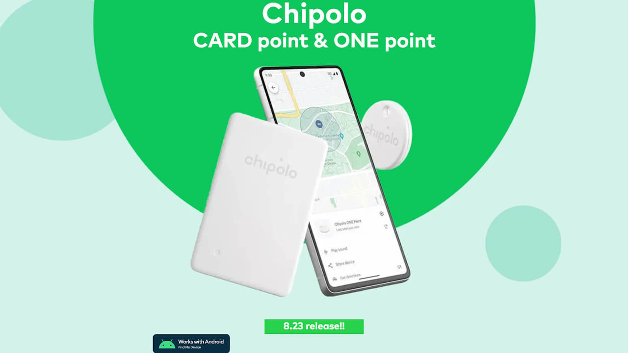 Googleデバイスを探す「CHIPOLO ONE/CARD Point」2024年8月23日（金）国内発売に変更