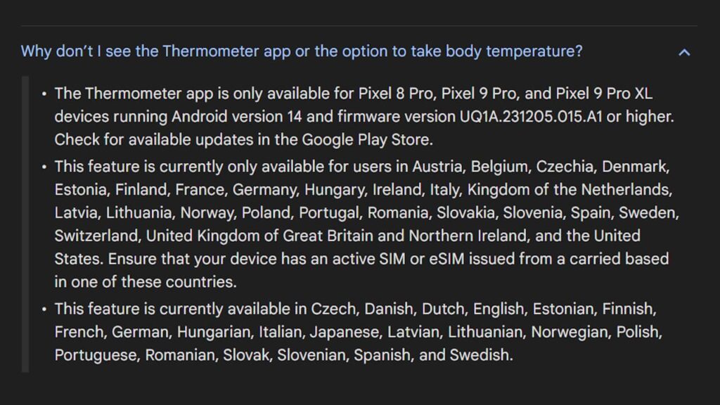 Pixel Thermometer